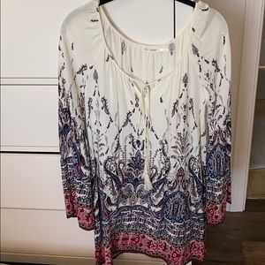 Boho long sleeve dress